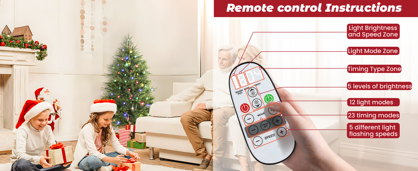 small christmas tree with lights