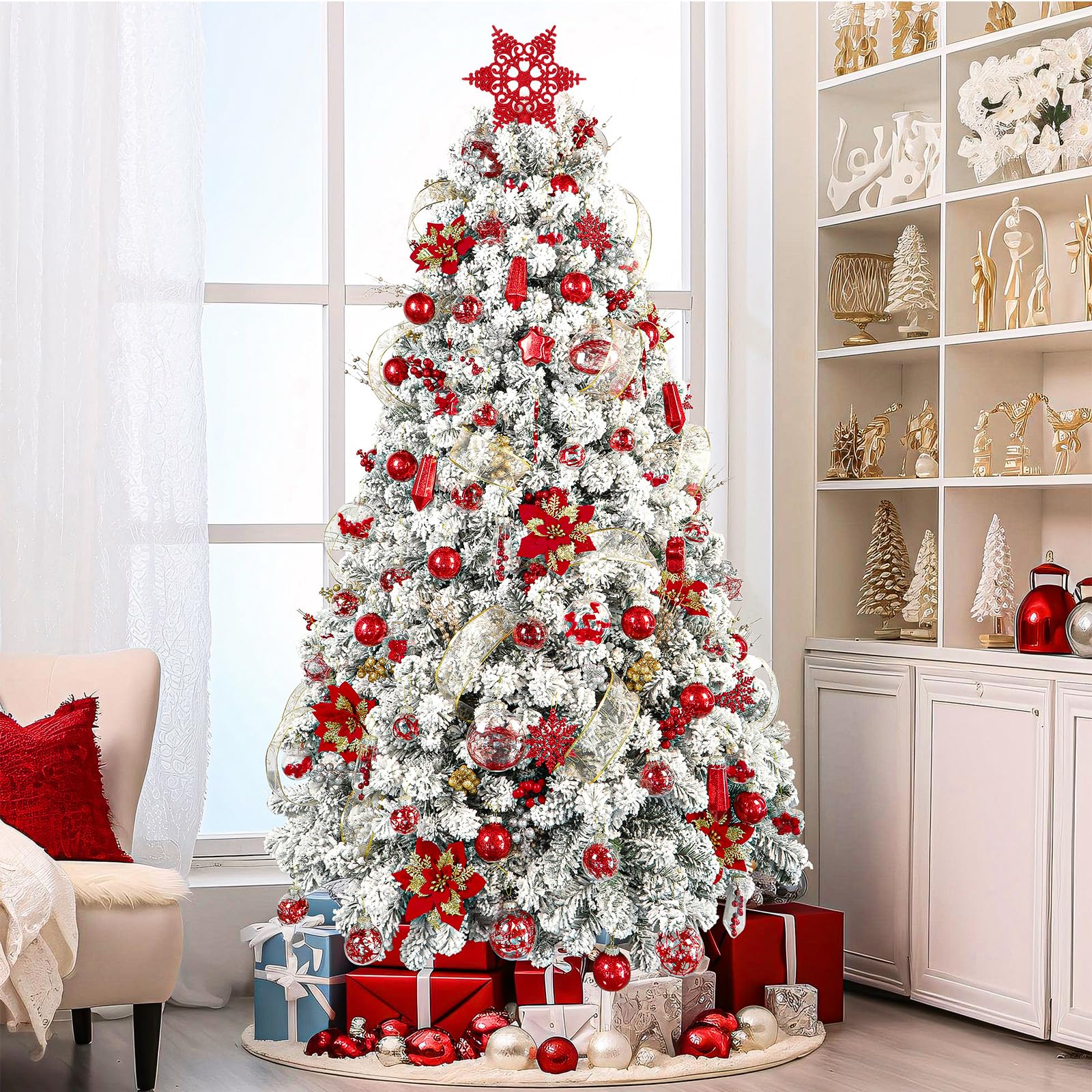 ILluminatedtrees 86PCS Red Christmas Ball Decoration Set - Image 3