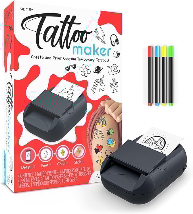 ⚡LAST DAY 50% OFF - Tattoo Maker Create and Print Custom DIY Temporary Body Art🎨