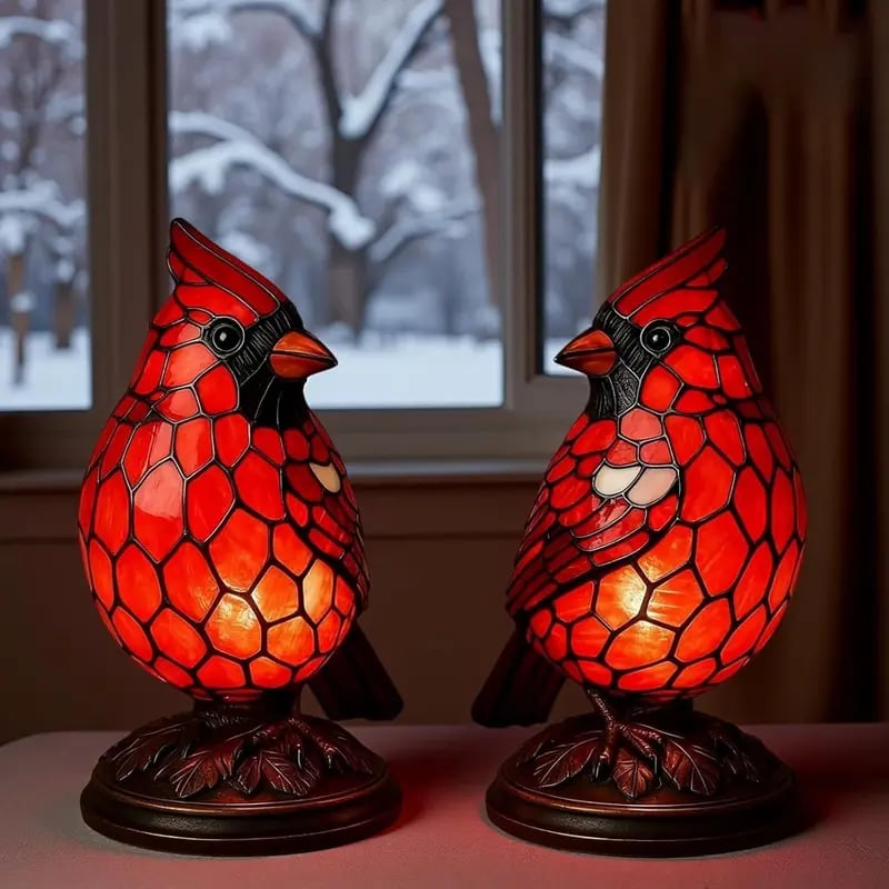 Christmas Decoration Bird Statue Lamp